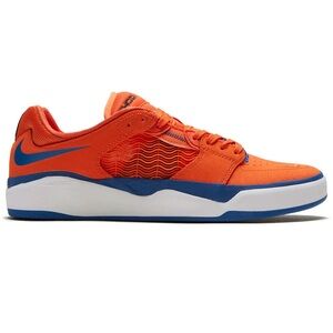 Nike Court Vision Lo Orange and Blue Athletic Skater Shoes
